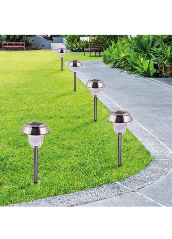 Садовий газонний вуличний декоративний світильник ліхтар з сутінковим датчиком на сонячній батареї 38 см (480688-Prob) Unbranded (340339398)