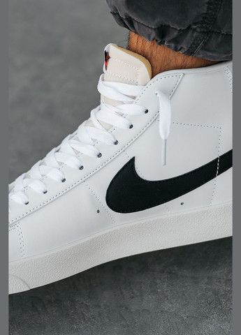 Белые демисезонные кроссовки мужские Nike Blazer 77 High Vintage White