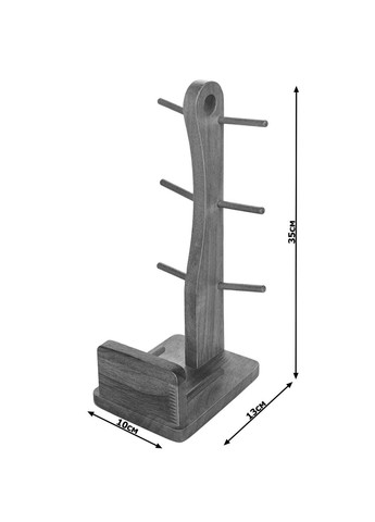 Стойка для кружек из дерева Агадор капучино (СДК-006109) No Brand (327849243)