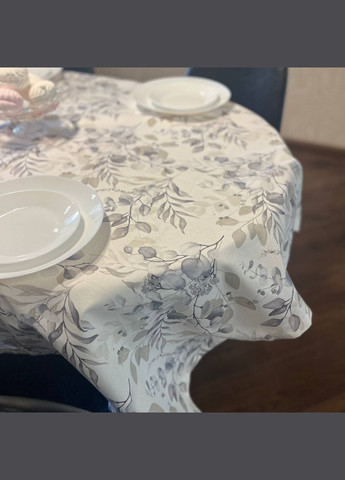 Скатерть водоотталкивающая 140х170см Эвкалипт Серый Malva (305830987)