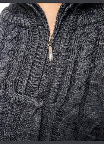 Темно-серый зимний мужской свитер цвет темно-серый цб-00236422 Bektas