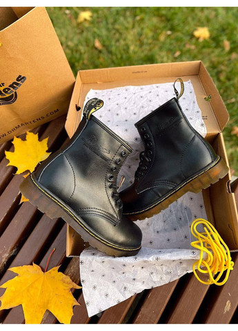 Черные зимние ботинки мужские dr. martens 1460 black 11822006 доктор мартинс берцы No Brand