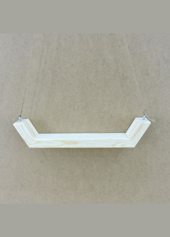 Полиця настінна для квітів з дерева Редонда бланже (ЦВС-004601) No Brand (328224857)