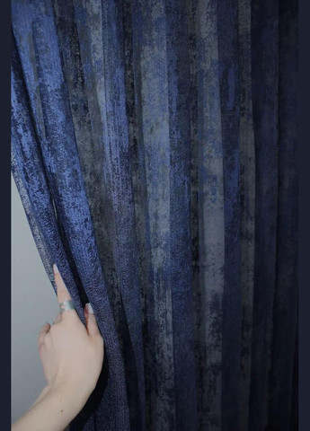 Тюль мармурова жакардова в зал Гардіна Шоколад 300x270 см (tul-1400т-5-05) No Brand (306633033)