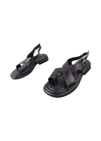 Черные босоножки женские черные натуральная кожа FARINNI