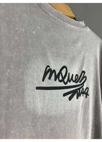 Футболка женская A-N 25008 оверсайз удлиненная вареная тай дай принт Микки маус впереди с камешками one size No Brand - (317203300)