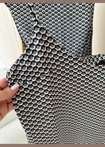 Черно-белая пижама майка + брюки Domino