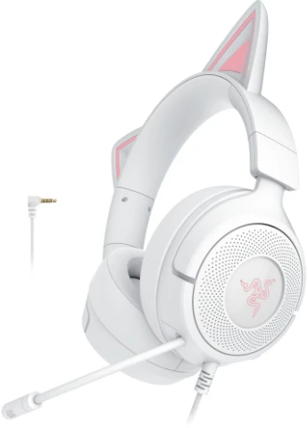 Гарнітура Kraken Kitty V3 X, mini-jack, 1.3м, білий Razer (382806649)