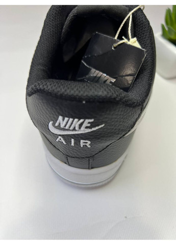 Чорно-білі шкіряні кросівки No Brand