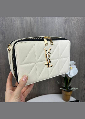 Стильная каркасная мини сумочка для девушек из экокожи молочного цвета (sku_1546М) No Brand (330575644)