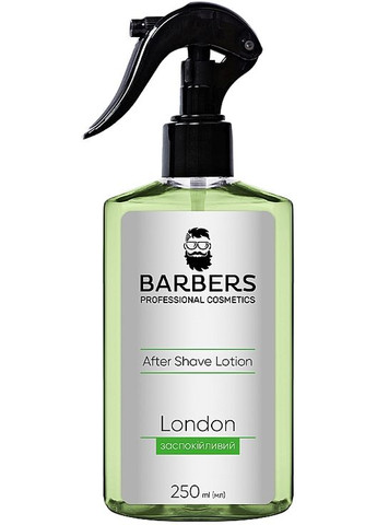 Заспокійливий лосьйон після гоління London Aftershave Lotion 250ml (876583-35382) Barbers (368647256)