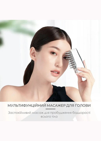 Массажер для головы Swan аппарат для ухода за волосами с EMS, RF и LED для укрепления волос белый No Brand KKS189 (304030006)