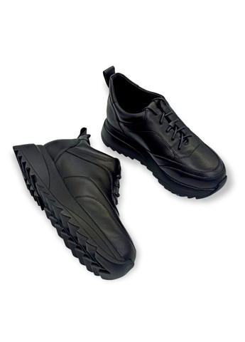 Черные кроссовки (р) кожа 0-1-1-751-002-20 Monroe Star