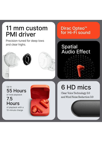 Bluetooth-гарнитура by Nothing Buds 2 B179 Orange (A10600100) CMF (365439320)