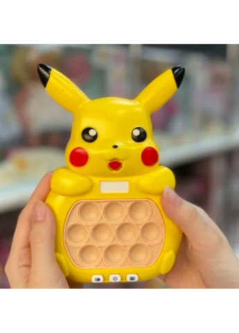 Электронная приставка консоль Quick Push Game приставка игры Pop It Антистресс-тек ток игрушка Пикачу 999 No Brand (365721657)