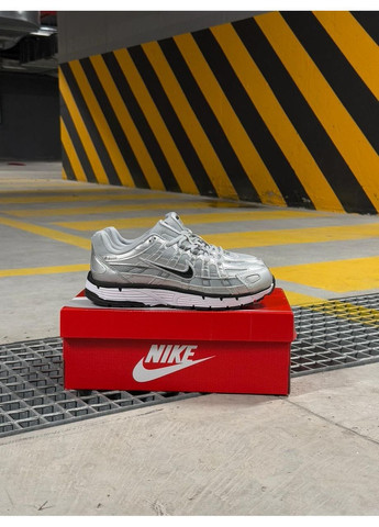 Серебристые демисезонные кроссовки nike silver/black No Brand P-6000