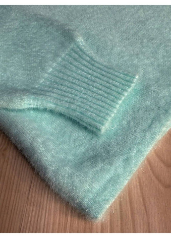 Мятный демисезонный свитер женский fancy matinee 5977 ангора базовый No Brand