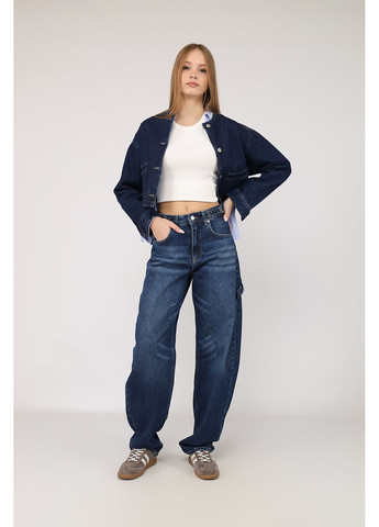 Джинси horseshoe жіночі колір темно-синій ЦБ-00283996 Yuki - (363255751)