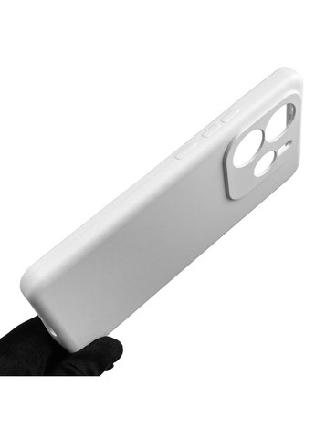 Чехол для Redmi Note 14 5G силиконовый с микрофиброй нескользящий на сяоми редми нот 14 5г белый Xiaomi (366021484)