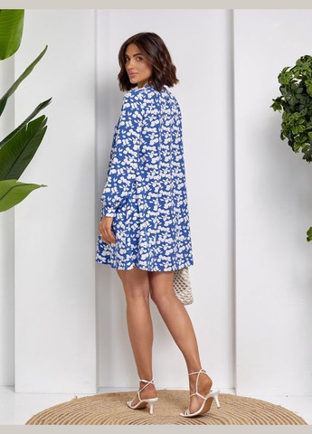 Комбінована сукня 14511 мультиколор ISSA PLUS однотонна