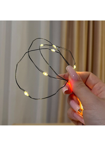 Светодиодная гирлянда 50 метров тёплый белый свет зелёный провод 500 LED 8 режимов с пультом Роса (363114657)