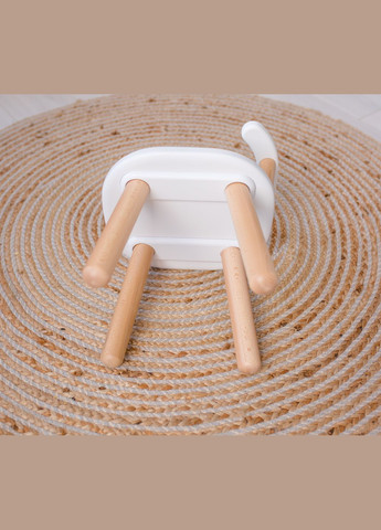 Дитячий стіл і два стільці з бука білі для дітей 4-7 років Tatoy (292715005)