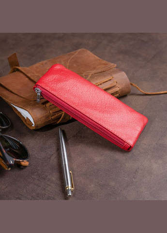 Ключница-кошелек с карманом женская красная 19347 st leather (362417541)