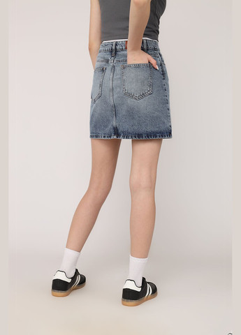 Голубая юбка трапеция, женская цвет голубой cb-00272544 Best Jeans