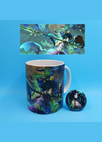 Коллекционный Мини-Бокс Сяо с чашкой из Геншин Импакт No Brand (348357897)