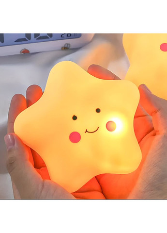 Ночник детский "Звездочка" с милым лицом, светильник в спальню и подарок для ребенка No Brand (355794613)