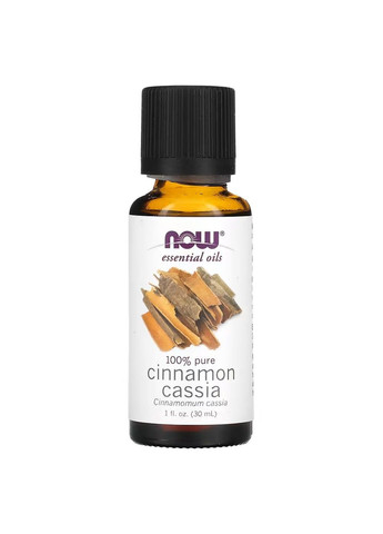 Масло Кассии Корицы Cinnamon Cassia Oil - 30 мл Now Foods (278260481)