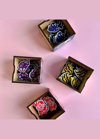 Деревянная настольная игра "Морские жители1" (ПСД003) PSD003 сортер-комодик Ubumblebees (316271567)