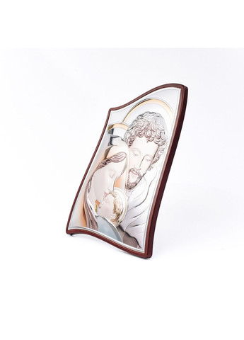 Срібна ікона "Святе Сімейство" 16,5x22,5 вкрита різнокольоровою ювелірною емаллю Prince Silvero (276972695)