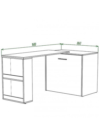 Ліжко-трансформер + Письмовий стіл + Тумба + Комод (4 в 1) Knap Knap Sirim-C1 (369637102)