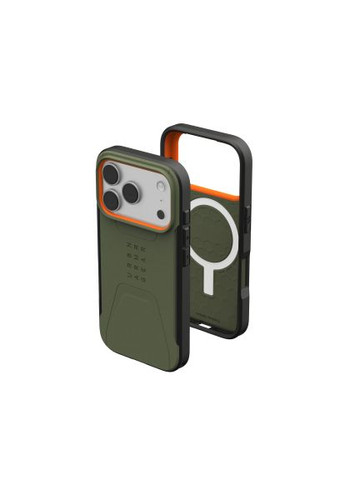 Чехол для мобильного телефона (114545117297) UAG iPhone 17 Pro Civilian MagSafe Olive/Orange (366104778)