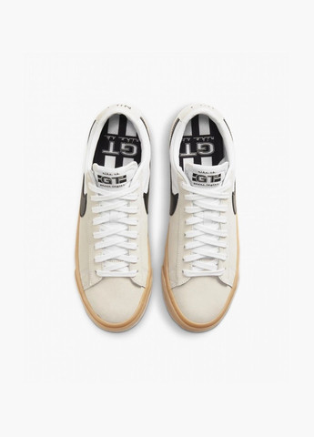 Бежеві всесезонні кросівки унісекс sb zoom blazer low pro gt beige dc7695-100 Nike