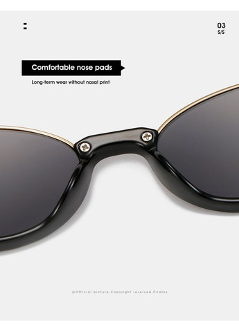 Жіночі окуляри сонцезахисні стильні чорний колір котяче око LIGHT (315889599)