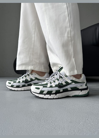 Кросівки жіночі і чоловічі Nike P-6000 White Green Black | Найк Р-6000 зелені No Brand зелені демісезони (342717942)