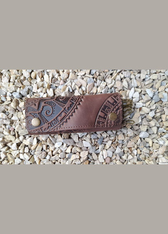 Ключниця кишенькова "Півколо" коричневий 14*6.5 см (10П-Кор) Гранд Презент (278259397)
