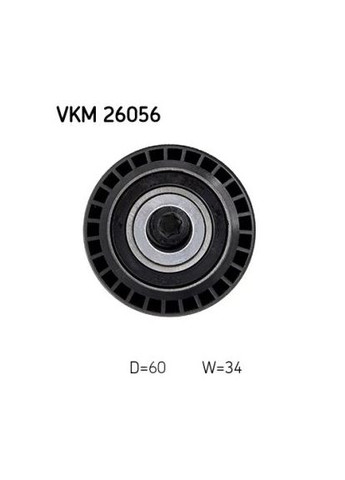 Ролик модуля натяжителя ременя VOLVO S60 II FL 1969 D4204T5 133/181/201310 --> 201505 VKM 26056 SKF (368534193)