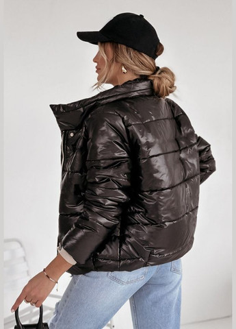 Черная женская курточка цвет черный р.42/44 454250 New Trend
