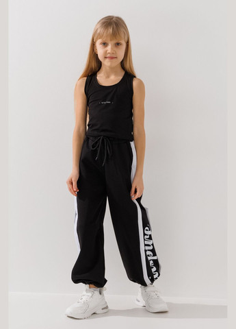 Майка с принтом для девочки 251030 140 см Черный shop (2000990963857) Benini (322213104)