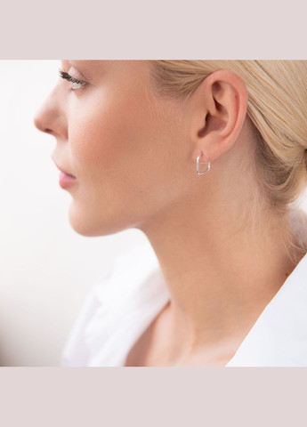 Сережки - пусети Еліс в сріблі 122990 Oniks (264023695)