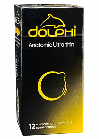 Презервативы Долфи анатомические ультра тонкие 4 пачки по 12шт Dolphi Anatomic ultra thin анатомічні ультратонкі №12 (301940890)