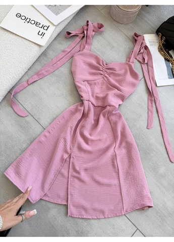 Пудрова святковий сукня Vione однотонна