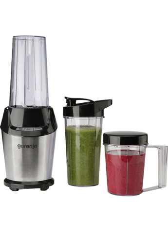 Блендер стационарный 1000Вт, чаша-750мл, измельчитель, черный-нерж Gorenje (330032079)