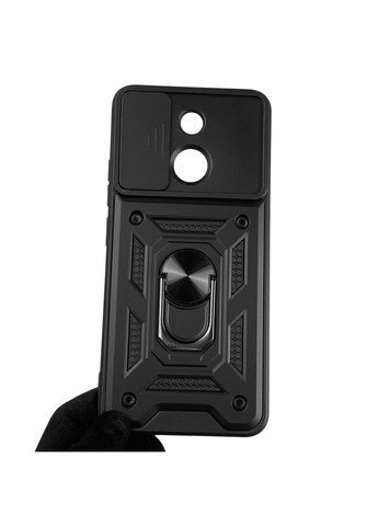 Чохол для Spark Go 2023 (BF7) броньований з кільцем-тримачем підставкою зі шторкою на техно спарк гo 2023 чорний rg1 Tecno (366230208)