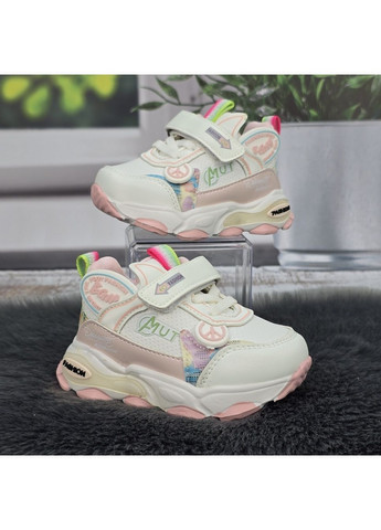 Белые демисезонные кроссовки детские для девочки Paliament