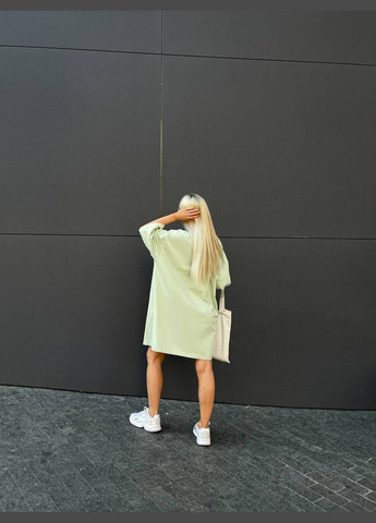 Фісташкова спортивна, повсякденний, кежуал жіноча сукня-футболка сукня-футболка No Brand з малюнком