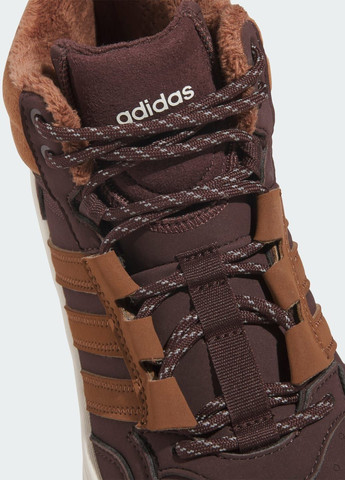 Коричневі всесезонні черевики hoops 4.0 mid kids adidas